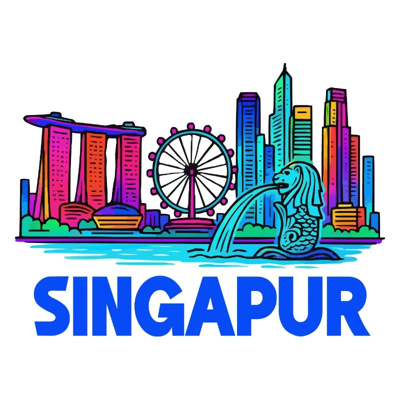 Skyline von Singapur