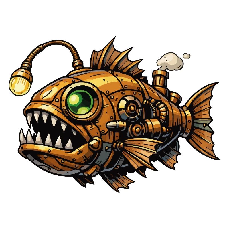 Steampunk Deep Sea Piranha
