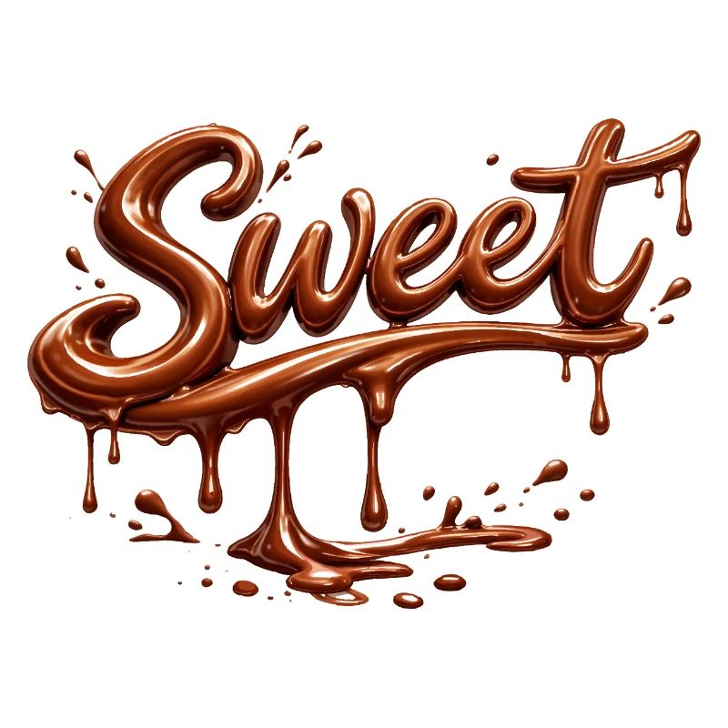 Lettrage chocolat sucré