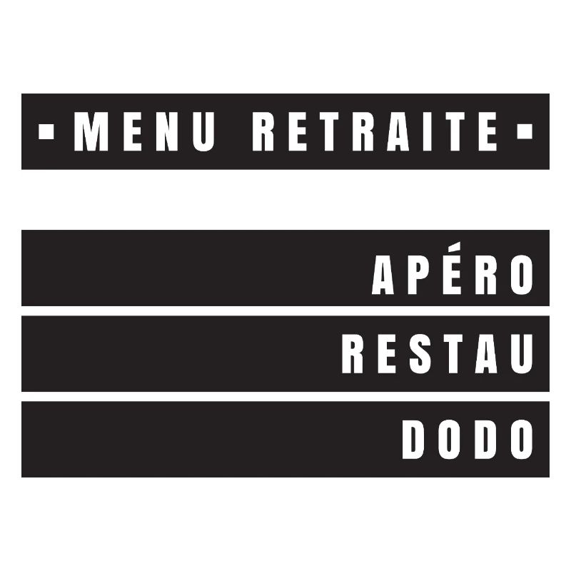 Menu Retraite (bandeau noir)