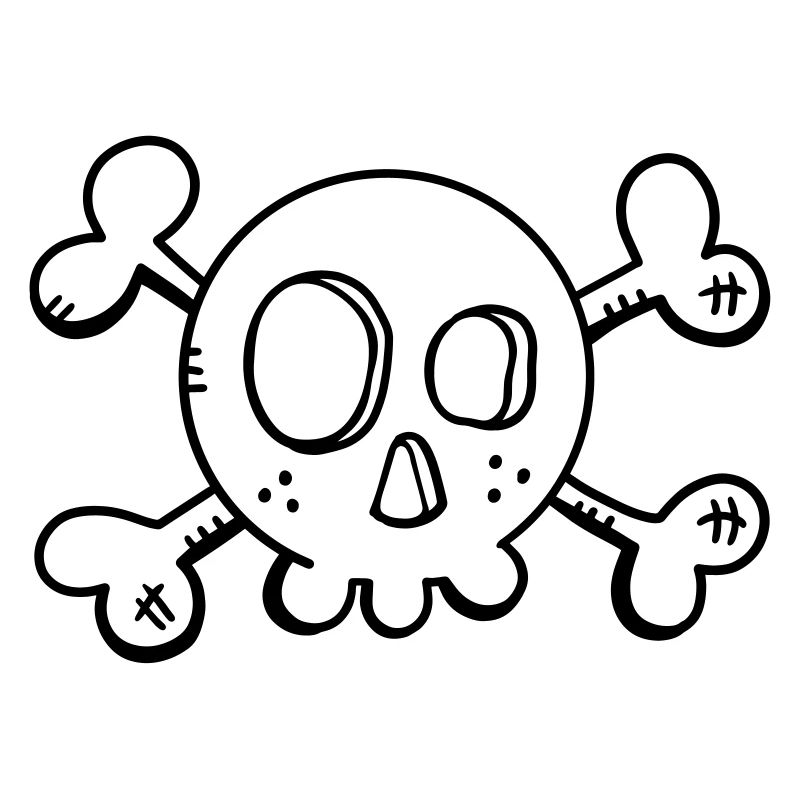 Funny Skull - Skull - Skull - Pirate