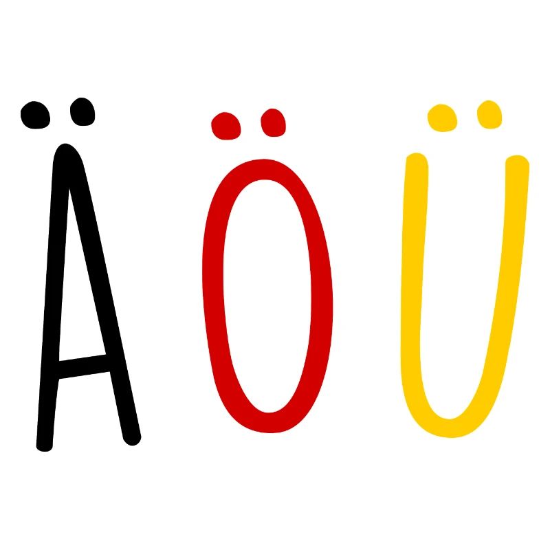 Deutsche Sprache German Language Umlaut Flagge