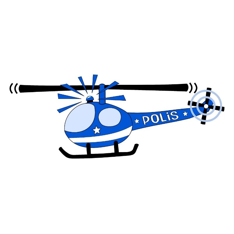 Hubschrauber Polis Kinder