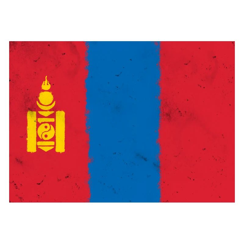 Drapeau de la Mongolie