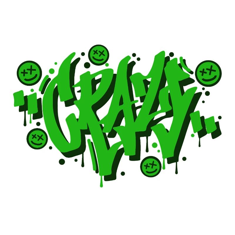 Conception de lettres graffiti folles