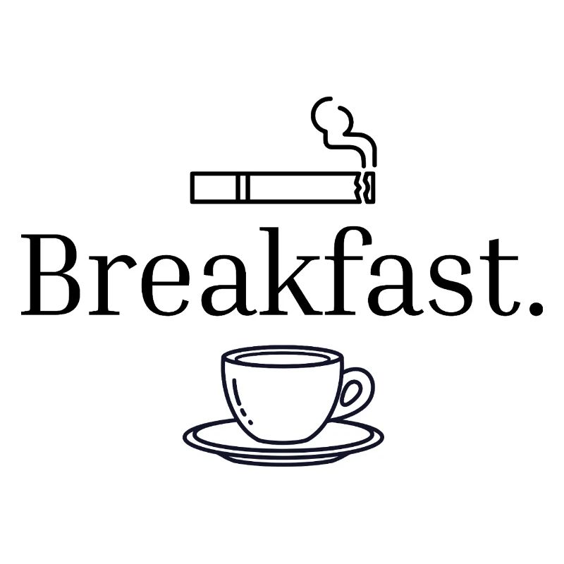 Breakfast Coffee Minimaliste Esthétique Chemise