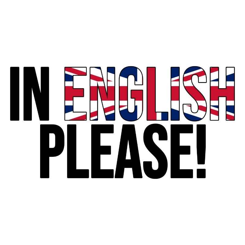 en anglais s'il vous plaît (noir)