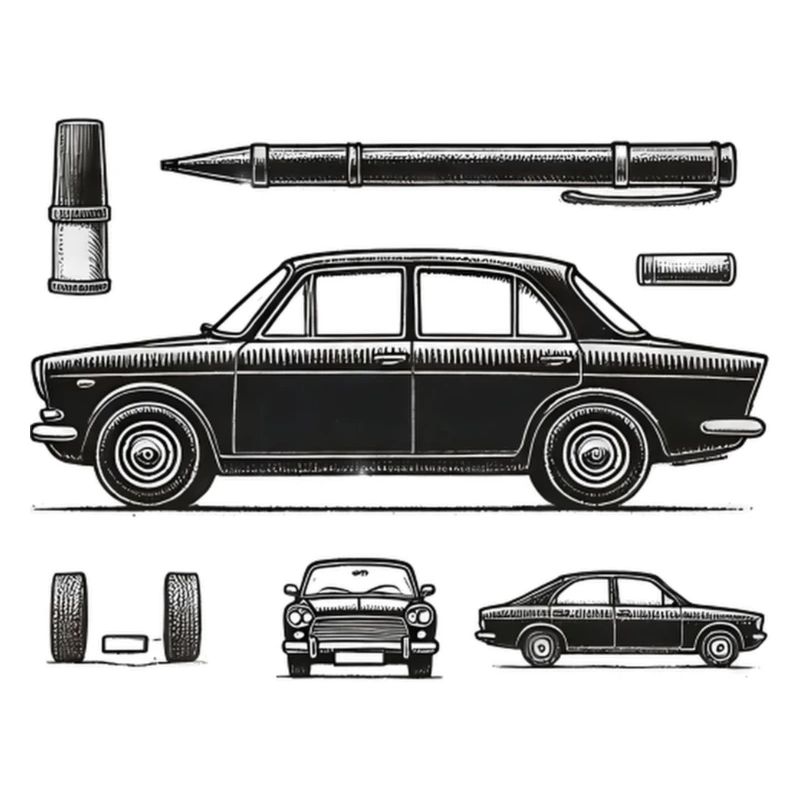 Schwarzer Oldtimer