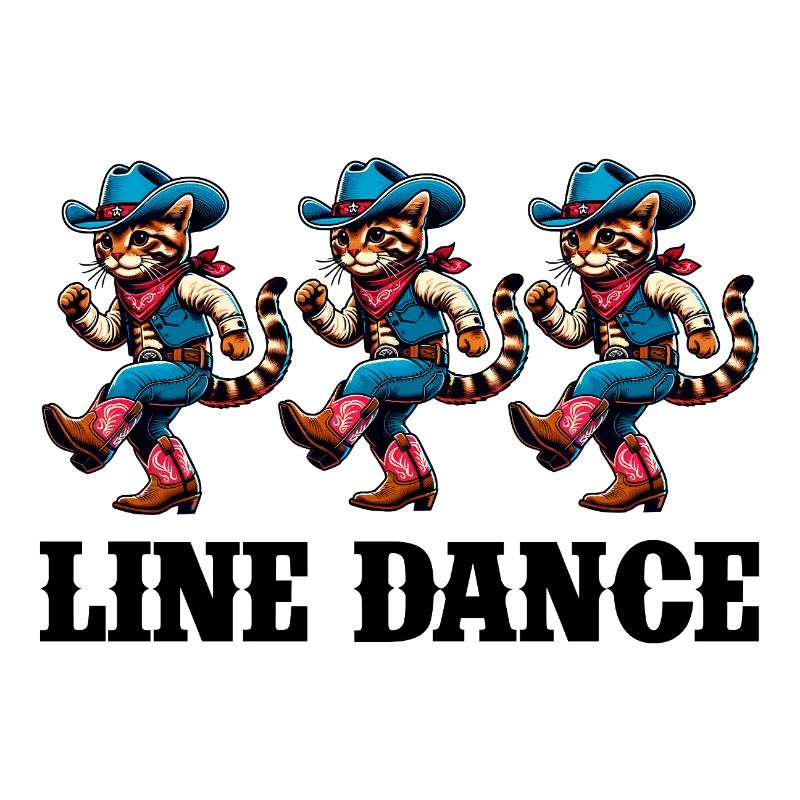 Line Dance Katzen Trio