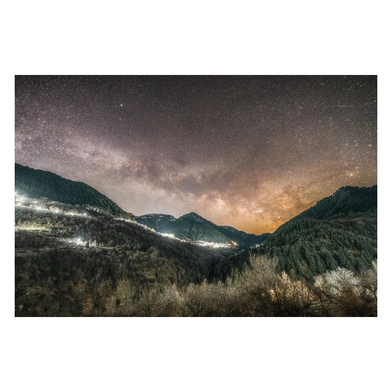 The Milky Way above Agrafa Mountains	