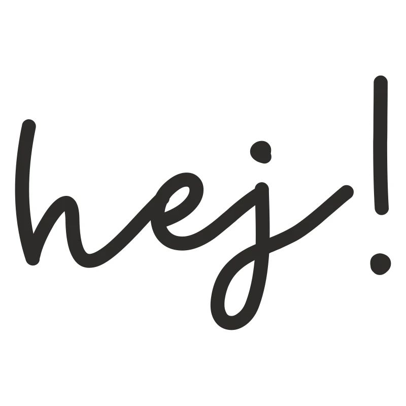 Hej – design de mots scandinave