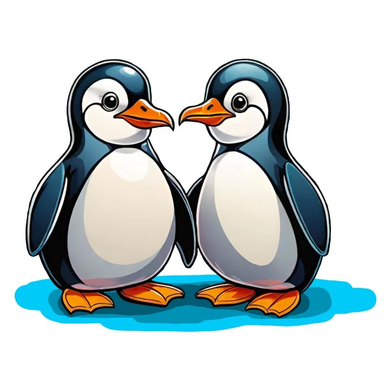 Two penguins