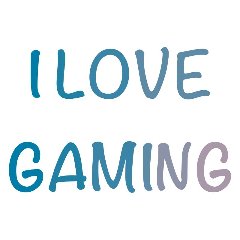 I Love Gaming Aquarell