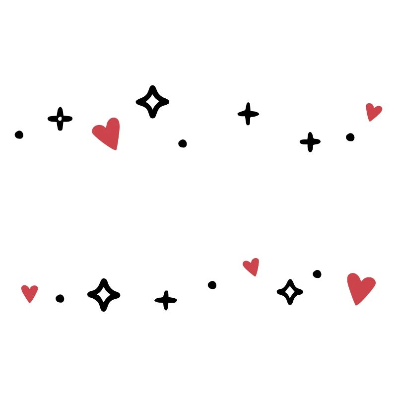 Herzen Sternchen Glitzer