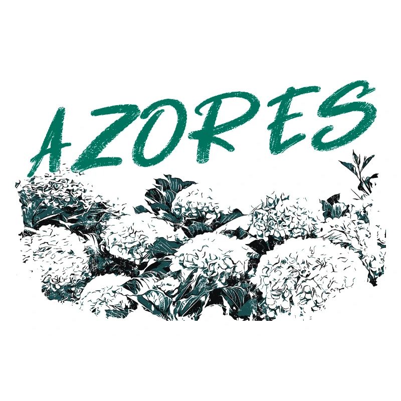 Azores Botanical Hydrangeas Turquoise