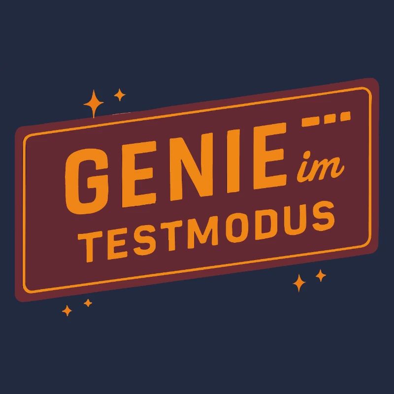 Genie in Test Mode – Funny Saying for Creative
