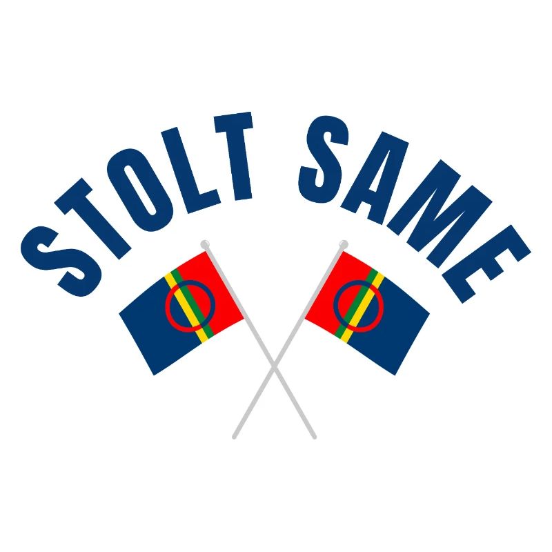 Proud Sami – Drapeaux croisés