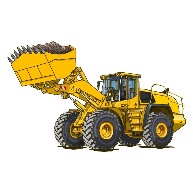 Chargeuse sur pneus, engin de chantier
