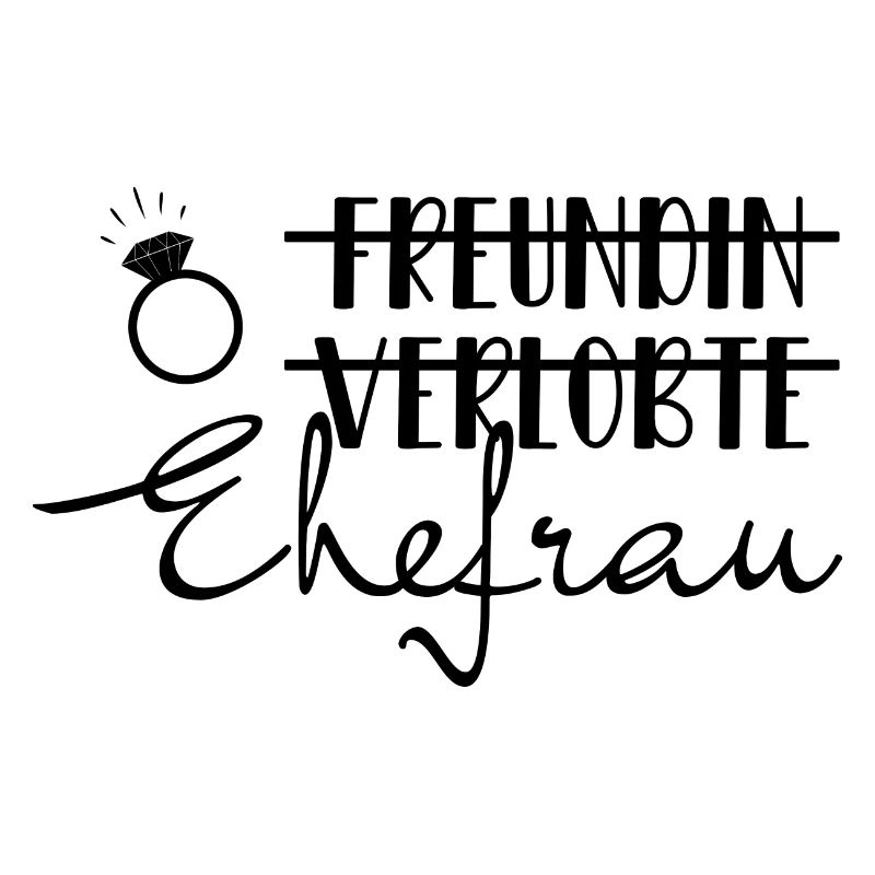 Verlobte Ehefrau Braut Hochzeit Bride hen night