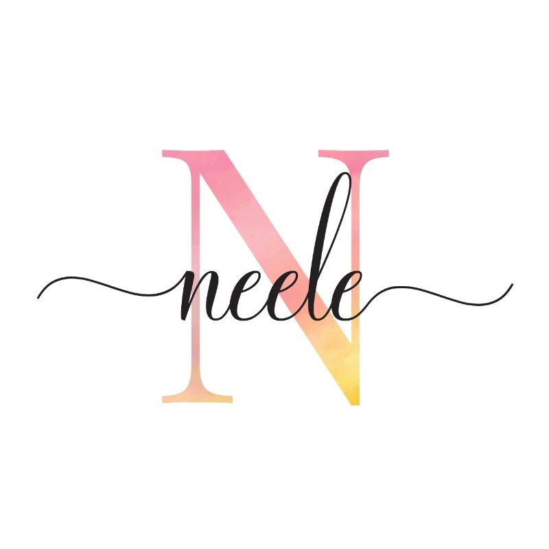 N | Monogram | Name | Neele|Watercolor
