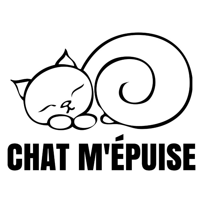 Katze erschöpft mich - Chat Humor
