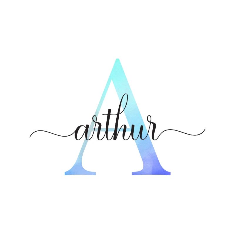 A| Monogramm | Name | Achim | Watercolor