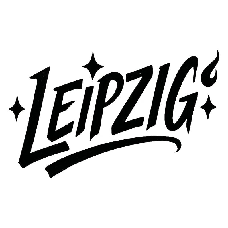 Leipzig Sternen-Schriftzug