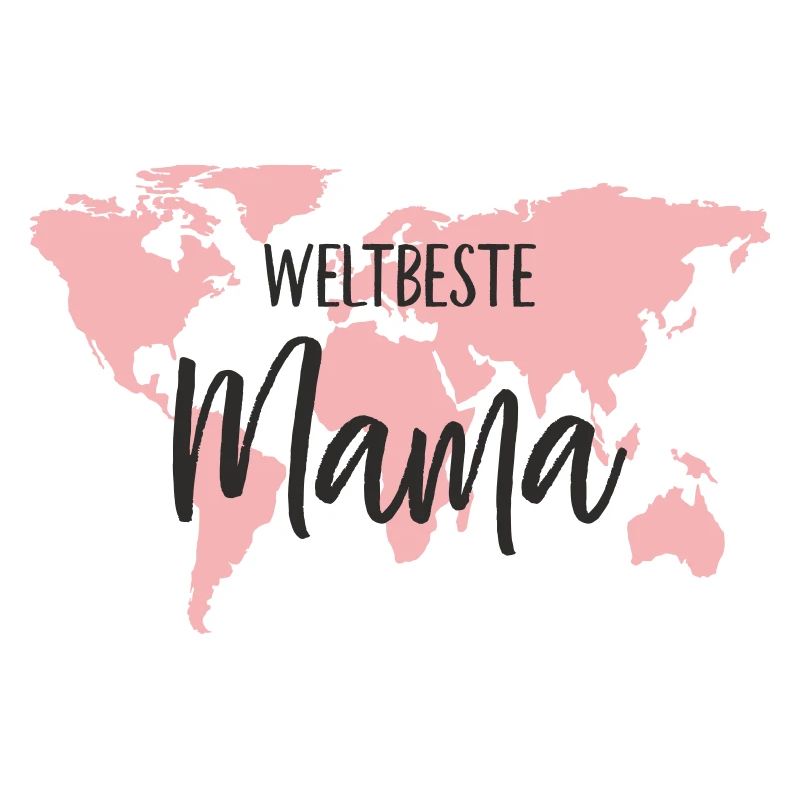 Weltbeste Mama – Weltkugel-Textdesign