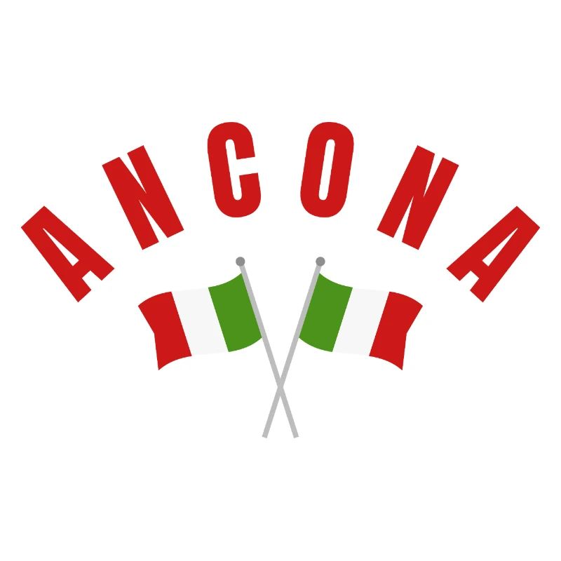 Ancona-Flaggen-Emblem