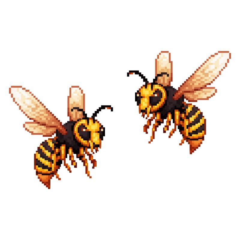 Pixel Hornet Bee
