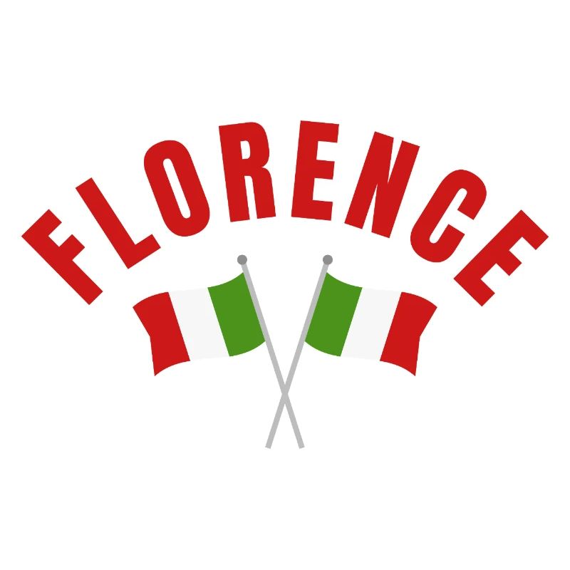 Emblème du drapeau italien de Florence