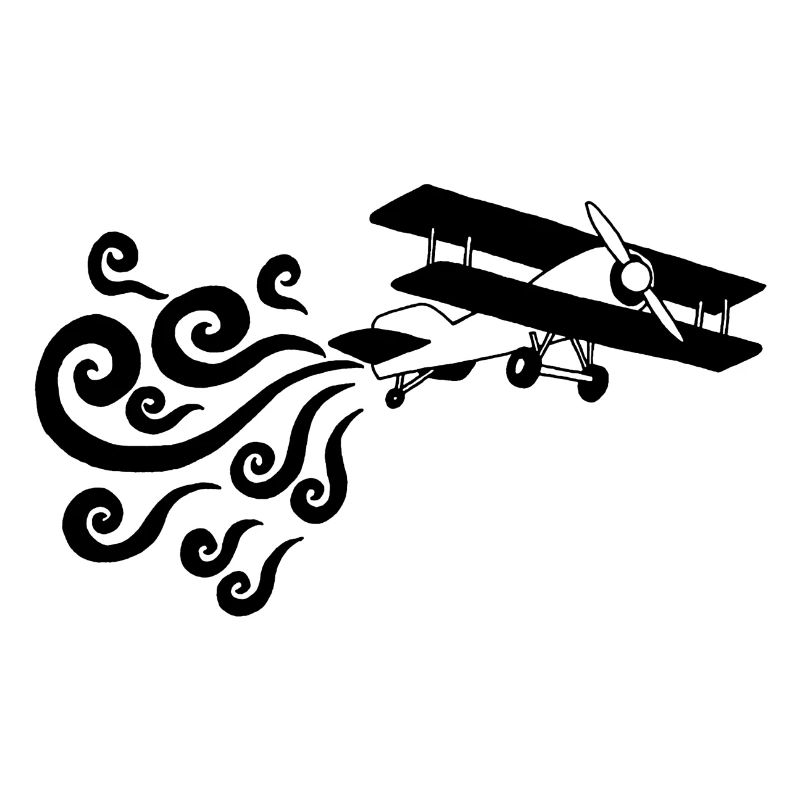 Black Vintage Airplane
