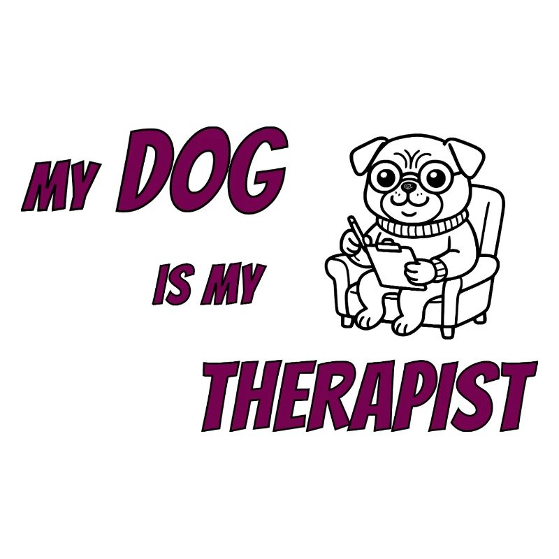 Funny Dog Lover Therapy Tee