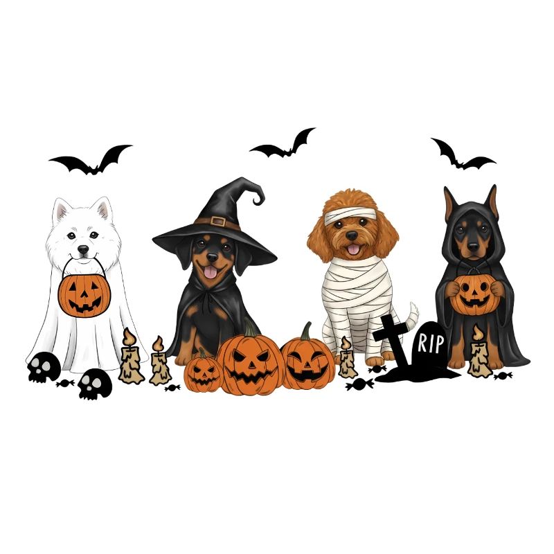 Hunde-Halloween