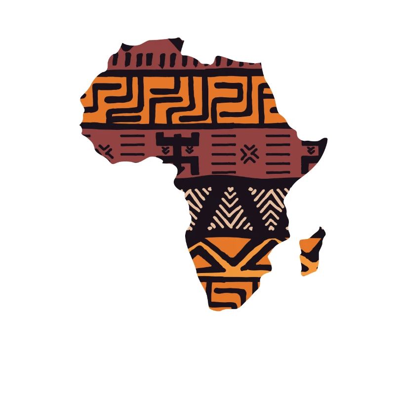 Africa Map Pattern