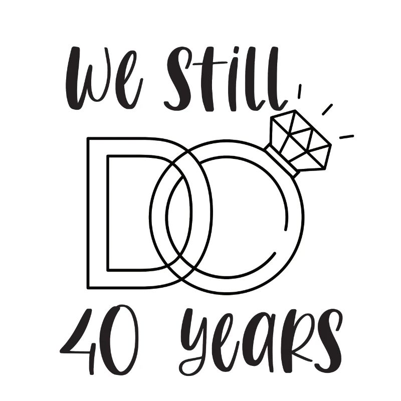 40ème anniversaire de mariage Ruby Cadeau de mariage