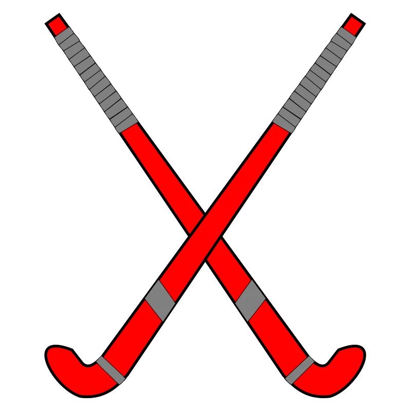 Feldhockeyschläger gekreuzt