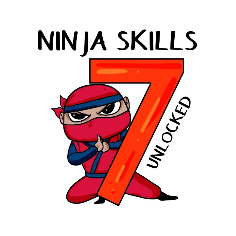 7ème anniversaire garçon 7 ans ninja sept ans