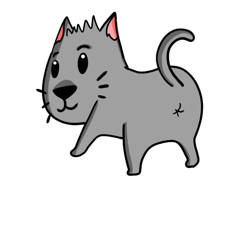 Chat par derrière - Cul de chat - Cul de chat