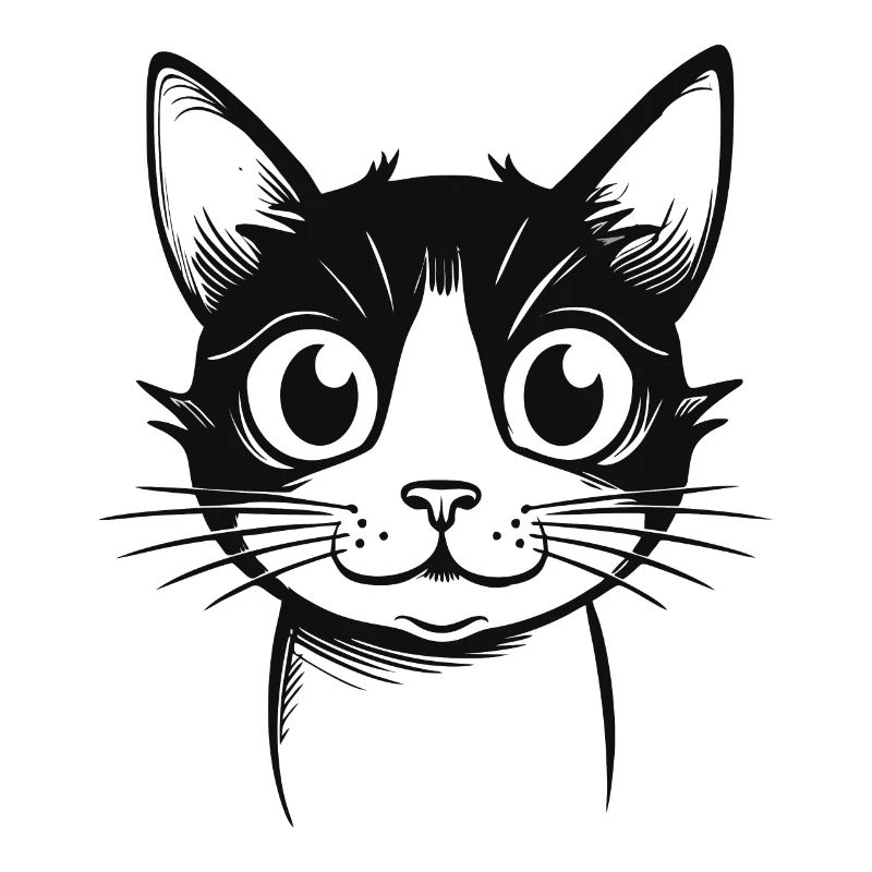 Drôle de chat de dessin animé