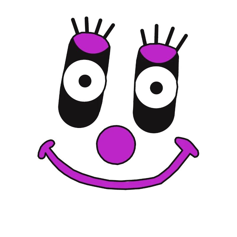 sentiments, émotions, visage, amical, clown mignon