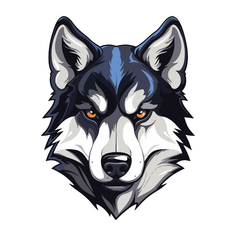 Husky Hund Kopf