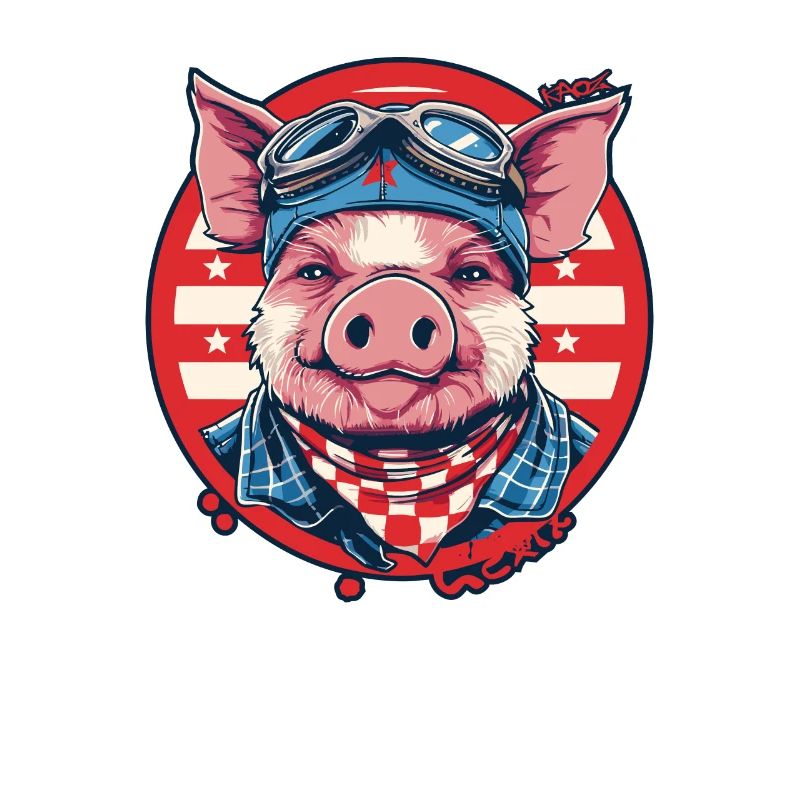 Aviator Pilot, ein fliegendes Schwein