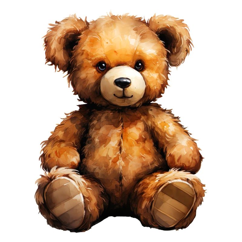 Plush bear as a childhood memory