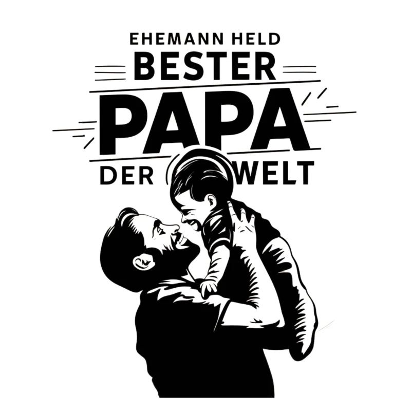 Ehemann Held bester Papa der Welt