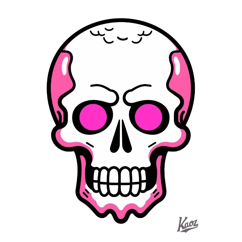 Tout simplement un crâne de crâne de dessin animé cool