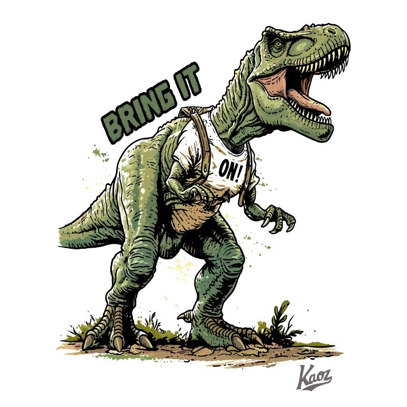 Dinosaure Rex géant : Dino, allez !