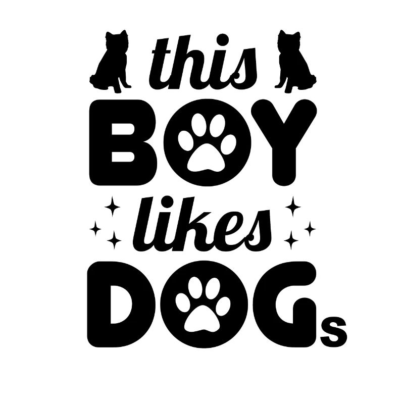 Ce garçon aime les chiens