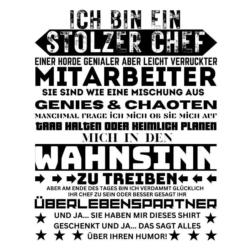 Stolzer Chef Von Verdammt Tollen Mitarbeitern