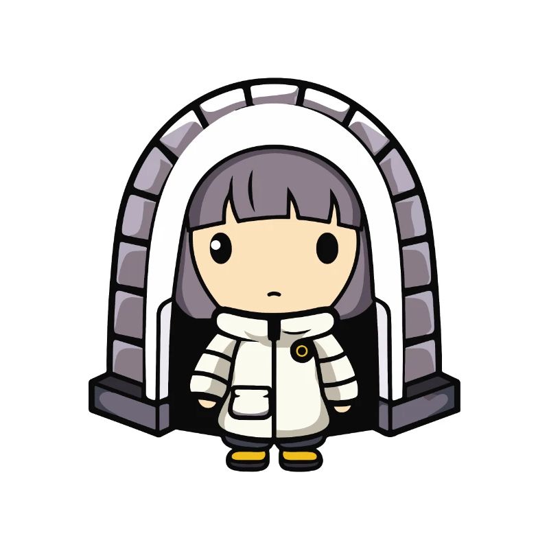 Winter Eskimo Igloo Comic